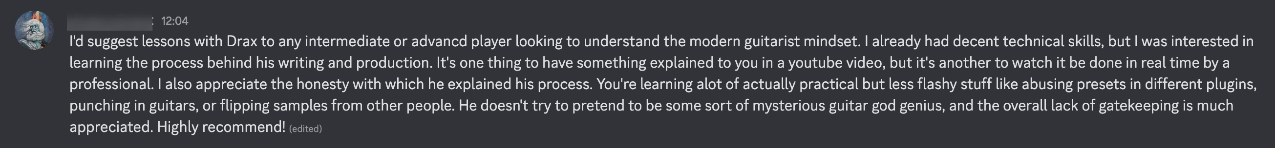 Testimonial from Stent