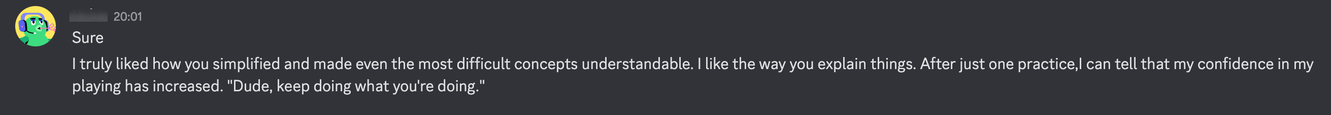 Testimonial from Yubs